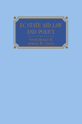EC State Aid Law and Policy by Conor Quigley image