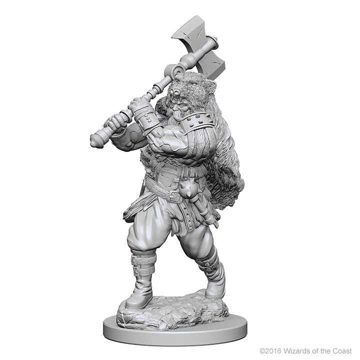 D&D Nolzur's Marvelous: Unpainted Minis - Human Male Barbarian