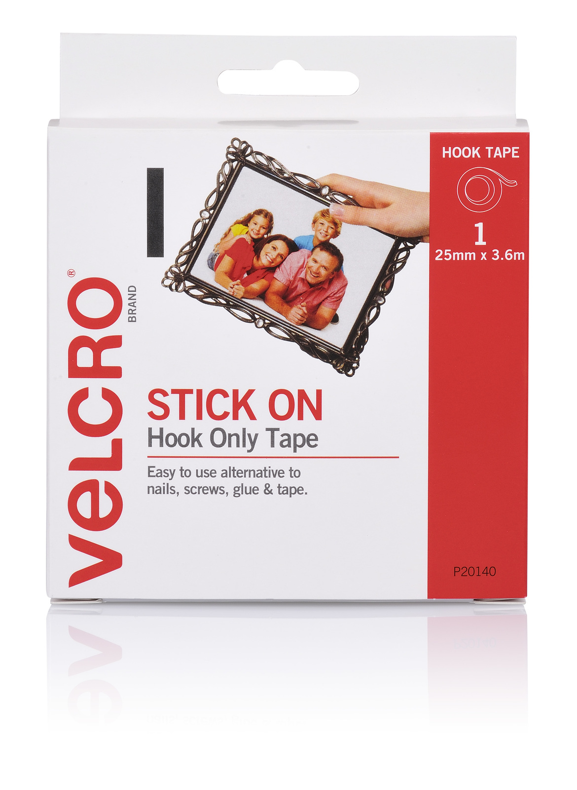 Buy VELCRO Brand Hook & Loop Hook Only Strip 25mm x 3.6m White at