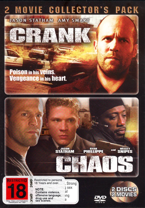 Crank / Chaos (2006) - 2 Movie Collector's Pack (2 Disc Set) on DVD