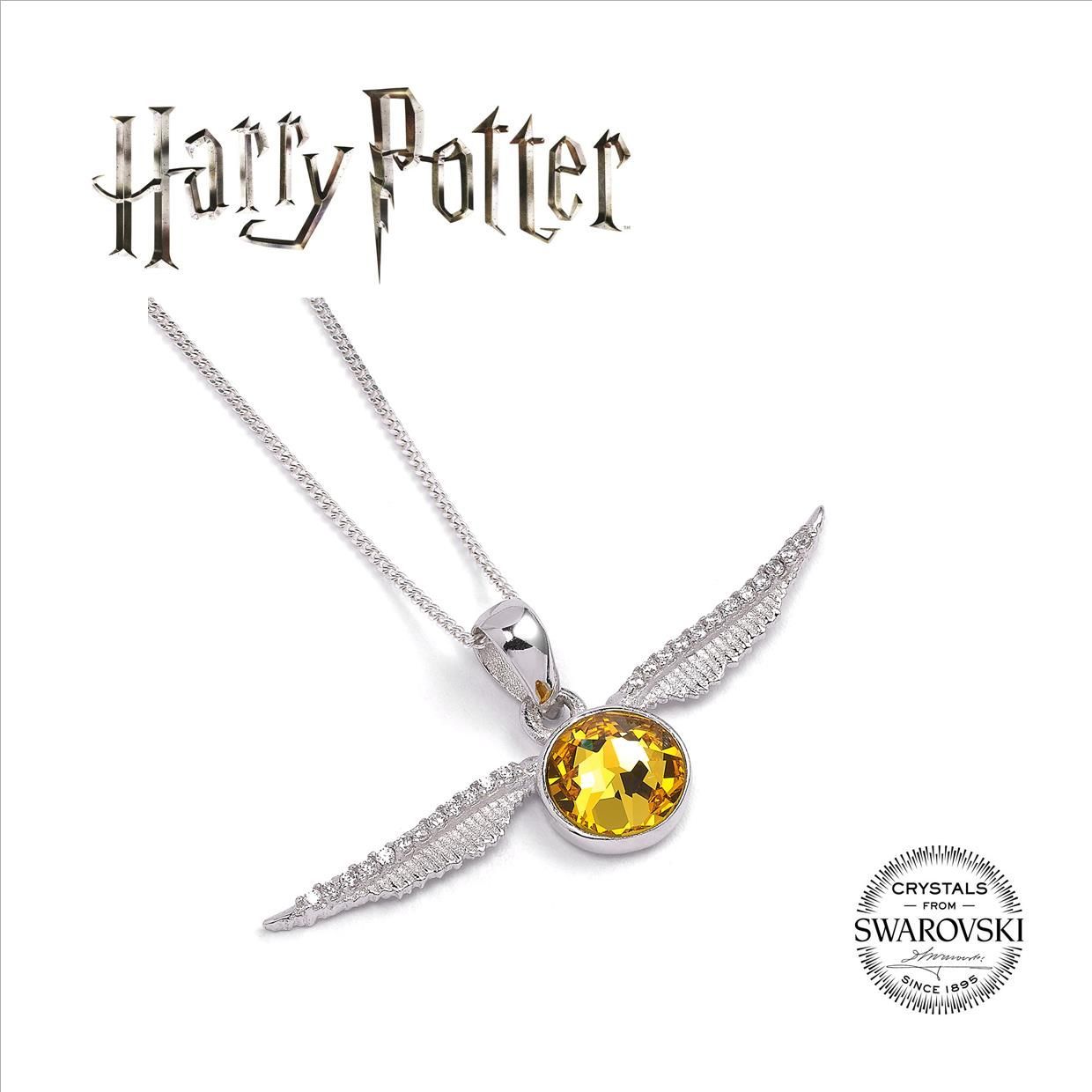 Harry Potter Embellished with Swarovski® Crystals Golden Snitch Necklace image