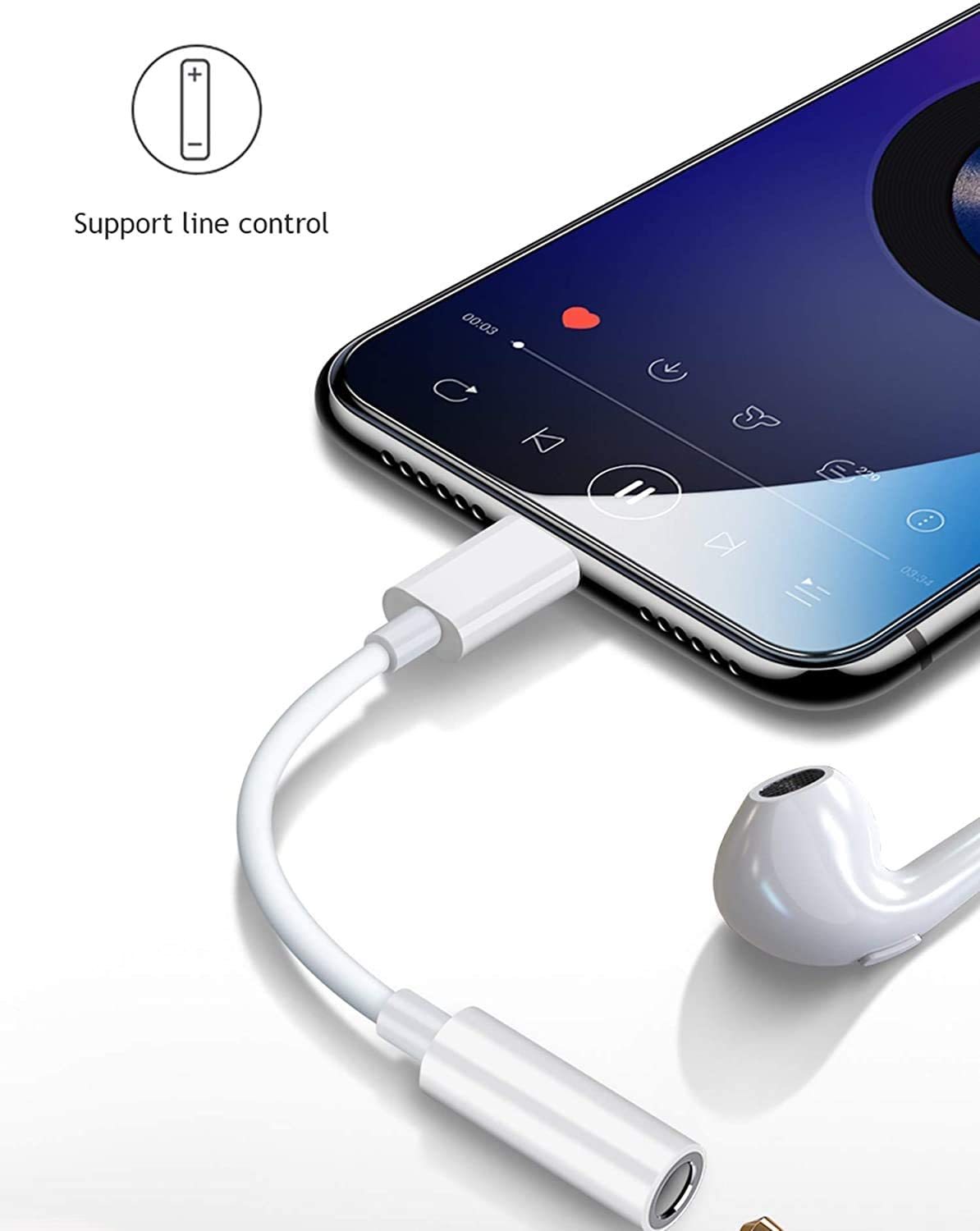 Lightning to 3.5 mm Headphone Jack Adapter (2 Pack) at Mighty Ape NZ