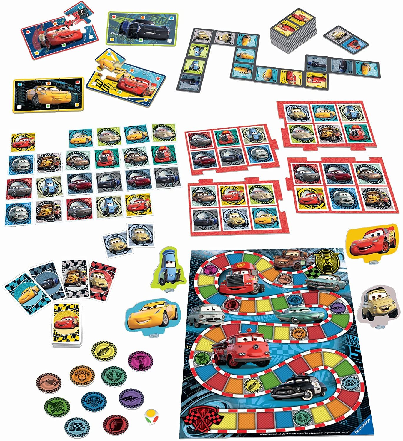 Disney: Cars 3 - 6-in-1 Games | Board Game | at Mighty Ape NZ