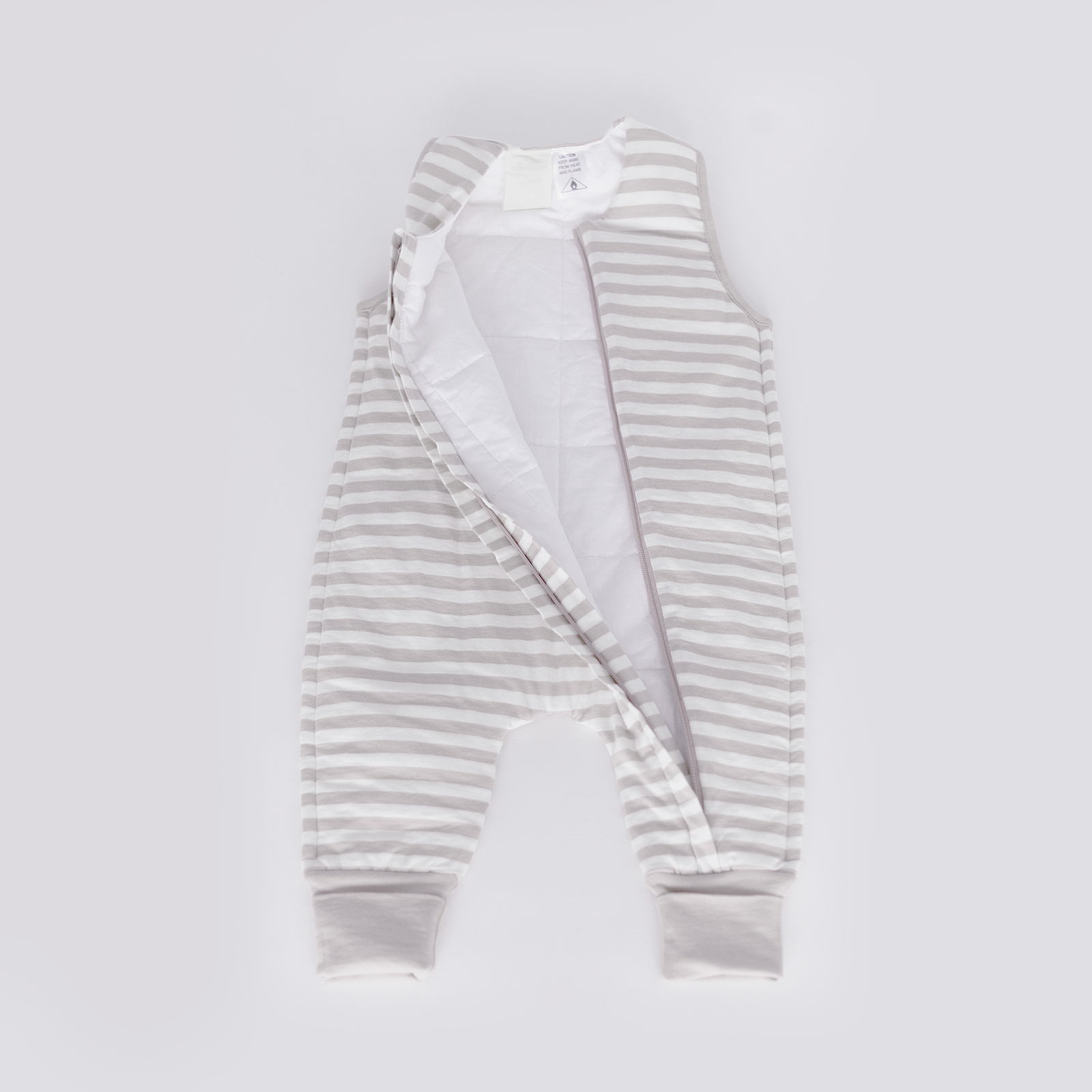 Woolbabe: Duvet Sleeping Suit - Pebble (2 Years) image