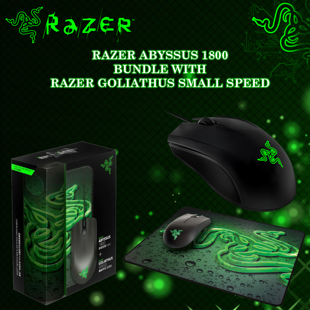 Razer Abyssus Gaming Mouse + Goliathus Mouse Mat