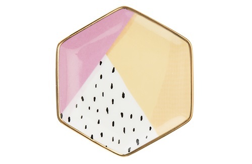 Pinky Up: Ceramic Tea Tray - (Color Blocked) image