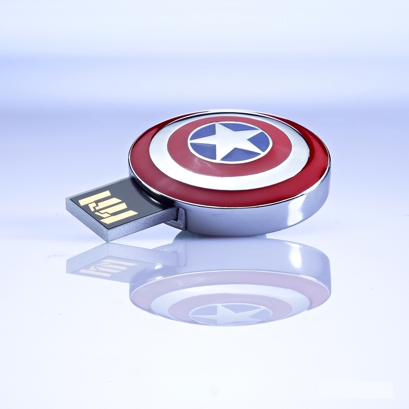 8GB Marvel Avengers Captain Americas Shield USB Flash Drive image