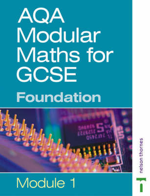 AQA Modular Maths: Foundation: Modular 1 by Paul Metcalf image