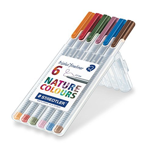 Staedtler Triplus Fineliner Wallet 6 Nature Colors image