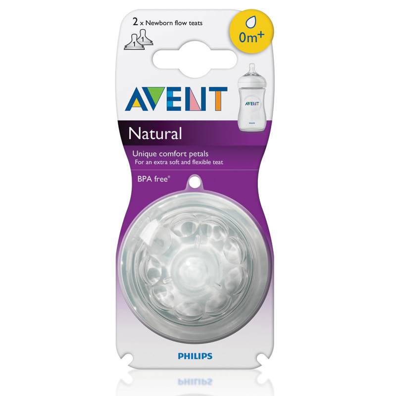 Avent Natural Newborn Flow Teat (2pk)