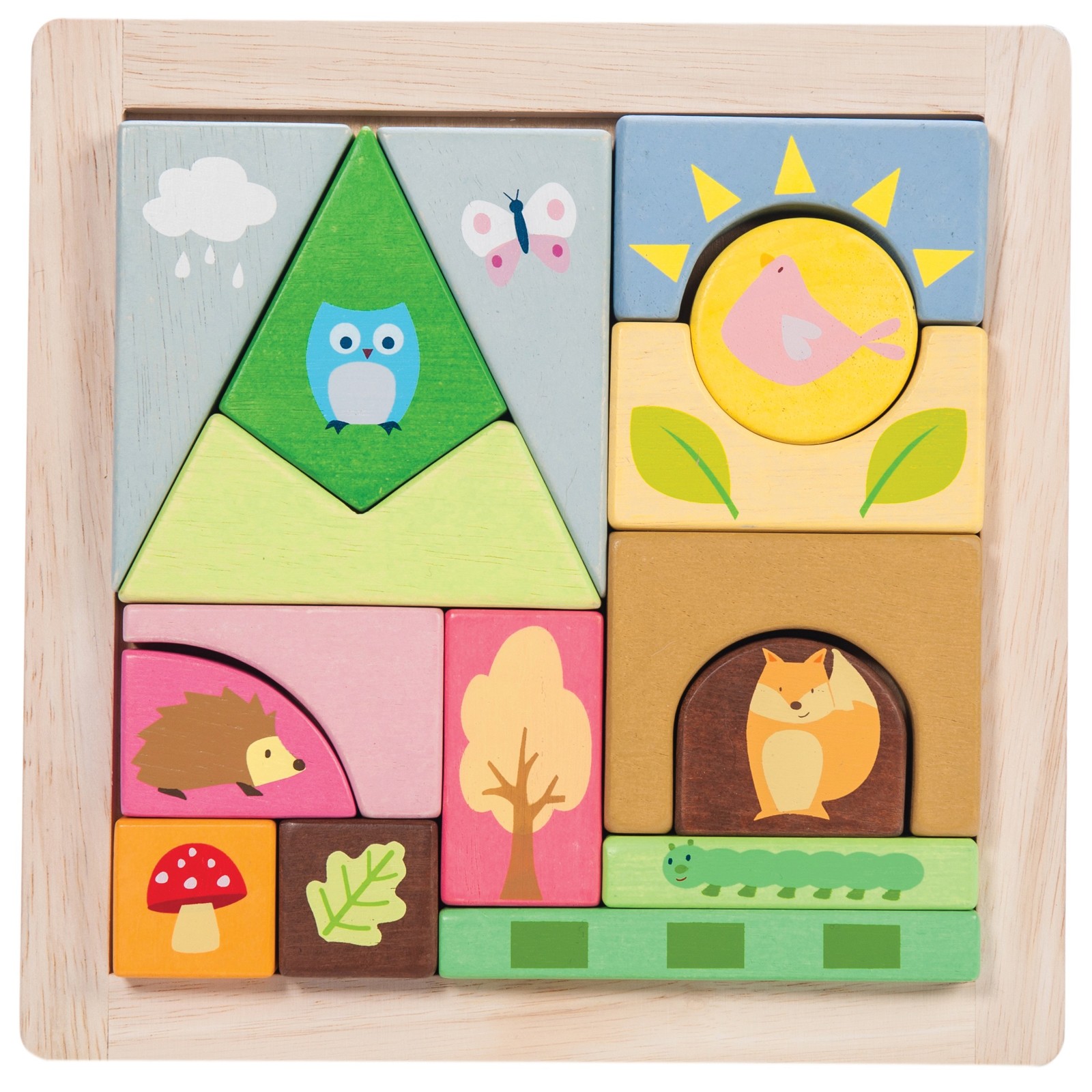 Le Toy Van: Petilou - Woodland Puzzle Blocks image