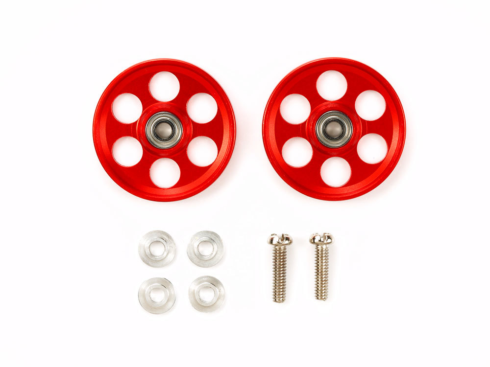 HG Lightweight 19mm Aluminum Ball-Race Rollers (Ringless/Red) image