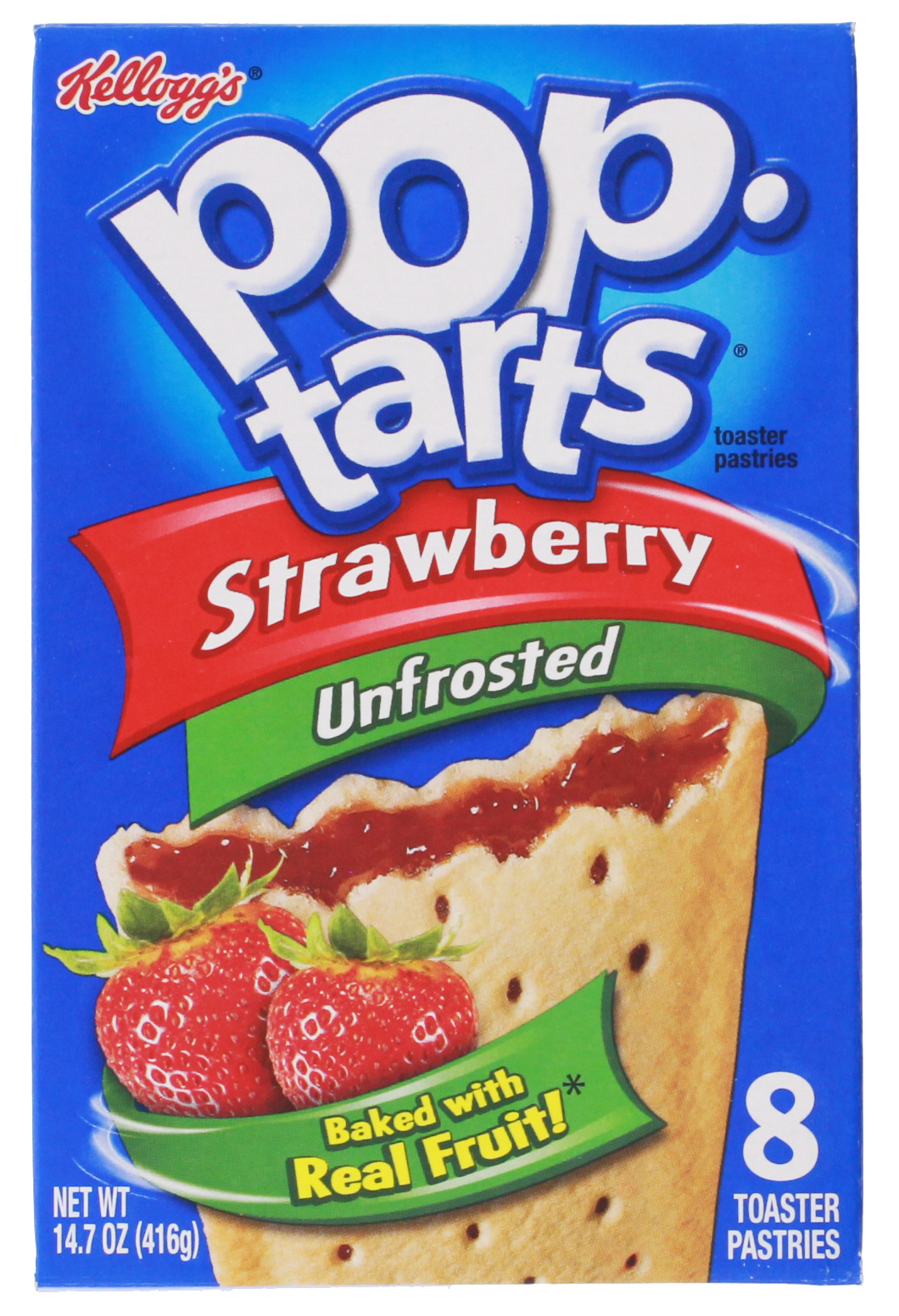 Kellogg's Pop Tarts Unfrosted Strawberry