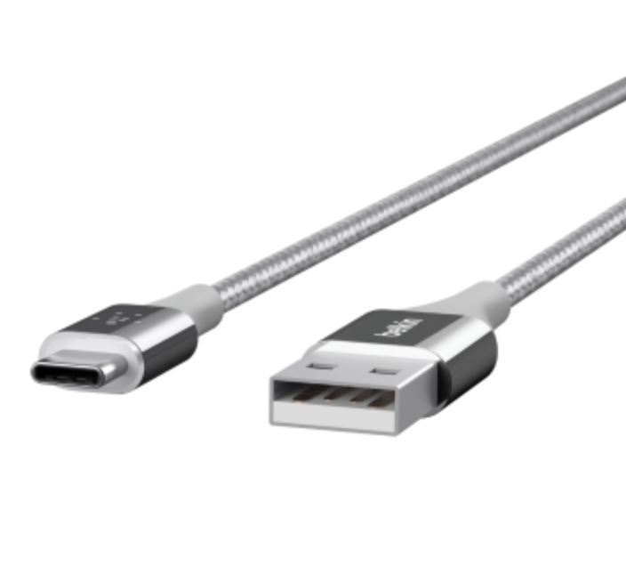 MIXIT↑ DuraTek USB-C to USB-A Cable - Silver image