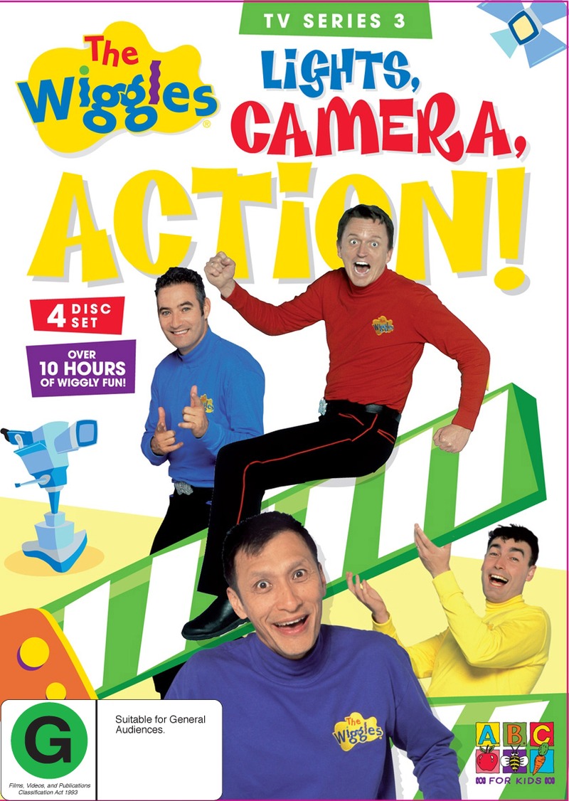 The Wiggles TV Series 3 Lights, Camera, Action! (4 Disc Set) DVD