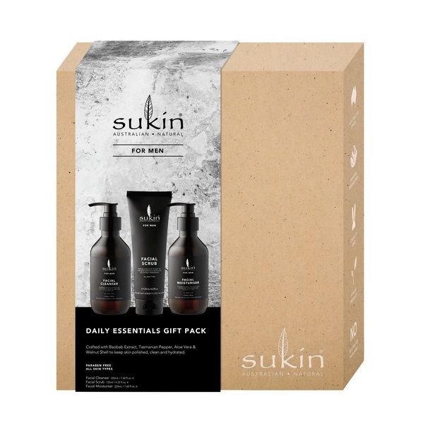 Buy Sukin Men's Daily Essentials Gift Pack at Mighty Ape Australia