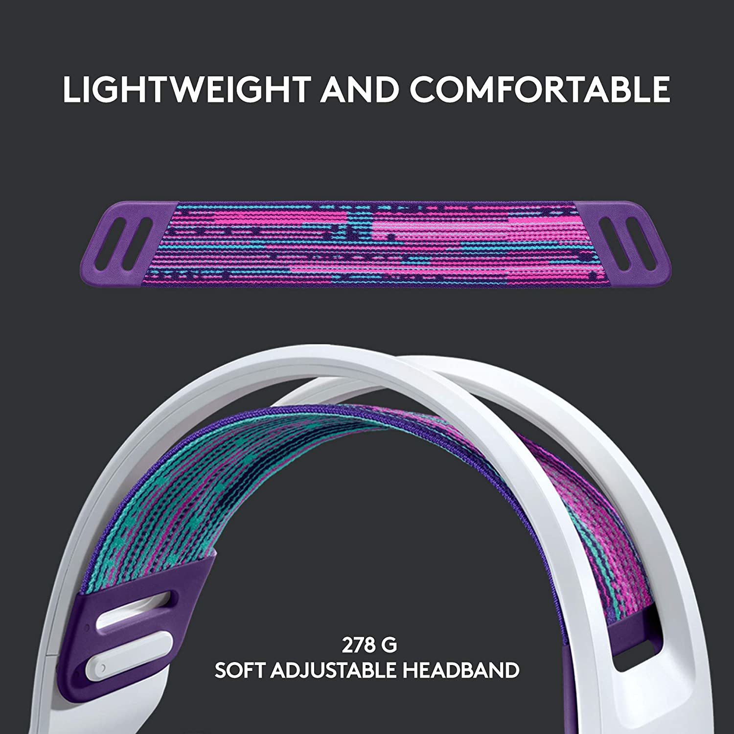 Logitech G733 LIGHTSPEED Wireless RGB Gaming Headset - White for PC, PS4 image