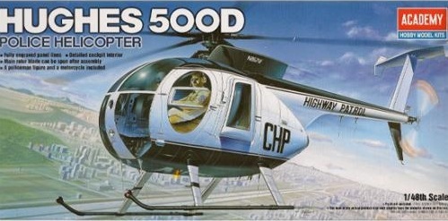 Academy Hughes 500D Police 1/48 Model Kit image