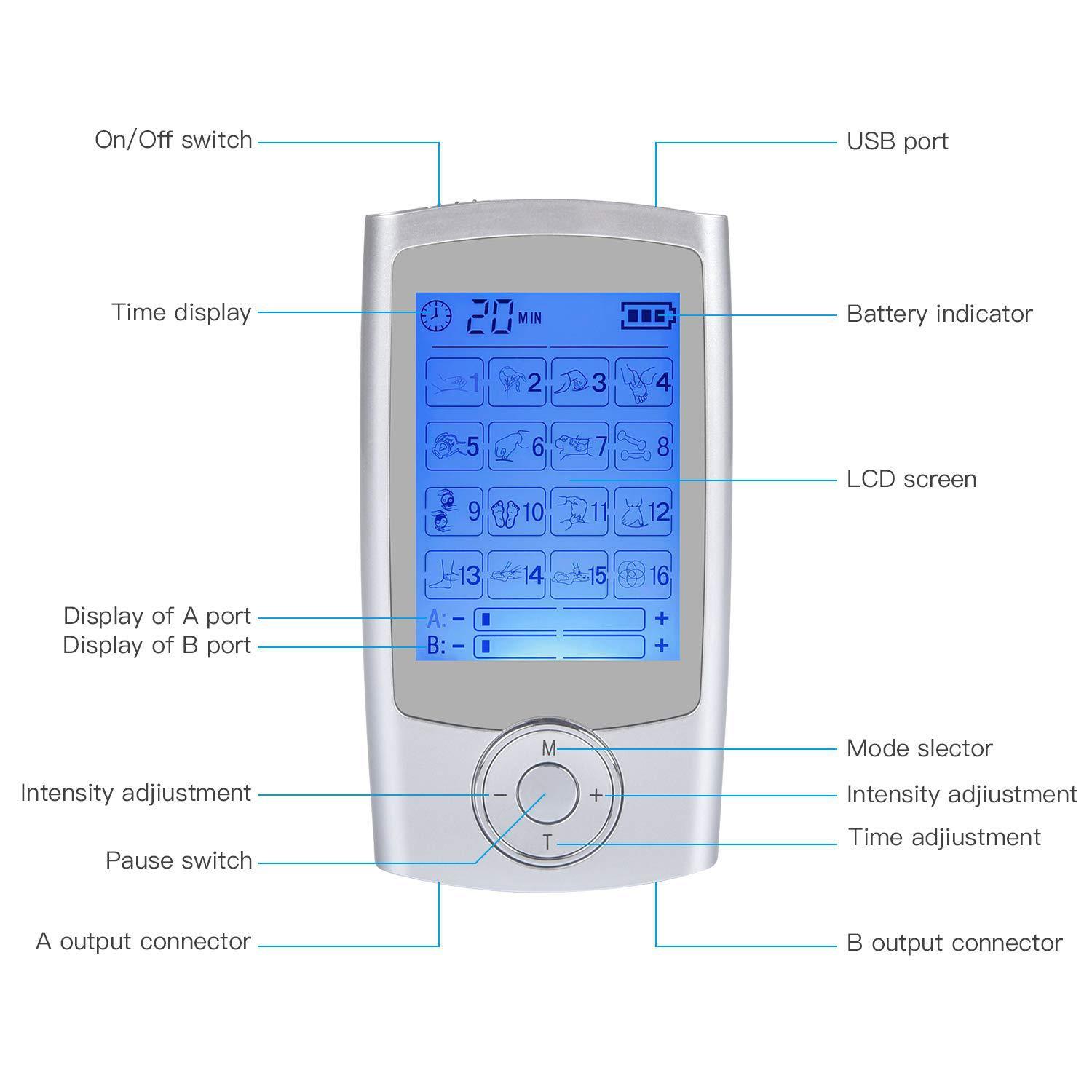 Rechargeable Muscle Pain Relief Stimulator