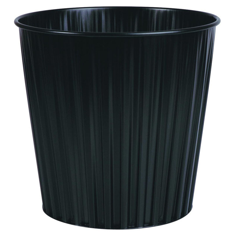 Fluteline 15L Metal Waste Bin - Black image