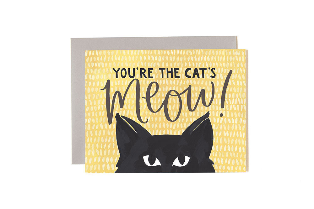 Cat's Meow - Greeting Card image