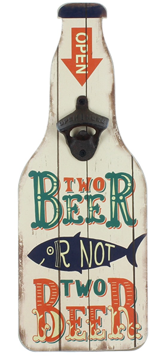 MPH: Bottle Opener Wall Plaque - Two Beer