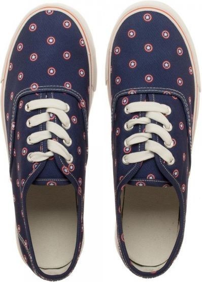 Marvel Captain America Unisex Lo Pro Shoes (Size 10) image