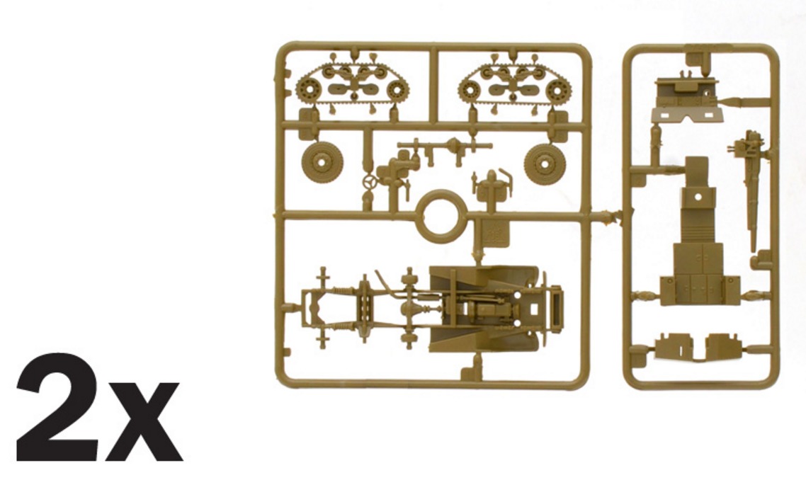 Italeri: 1/72 M3 76mm Gun Motor Carriage - Fast Assembly Kit