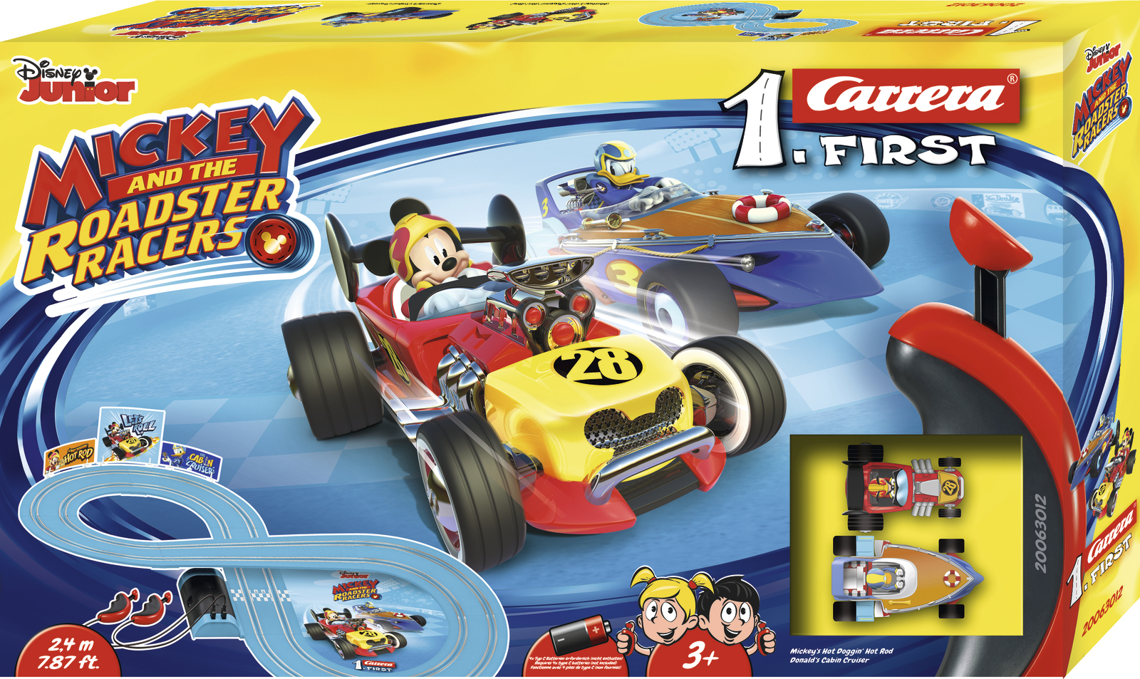 Carrera First: Disney Micky Roadstar Racers - Slot Car Set #1