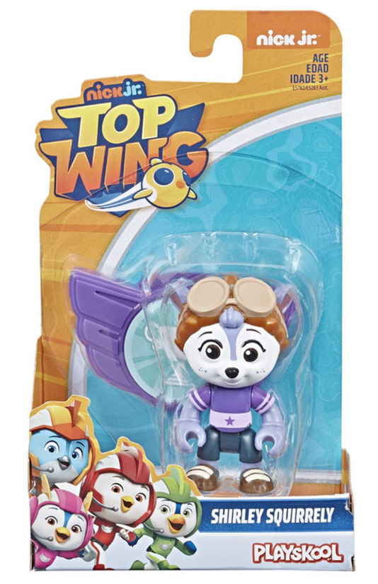 Top Wing: Shirley Squirrely - 3" Action Figure & Badge image