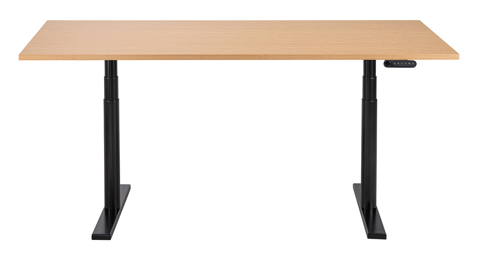 Buy Gorilla Office Height Adjustable Desk Black/Oak at Mighty Ape NZ