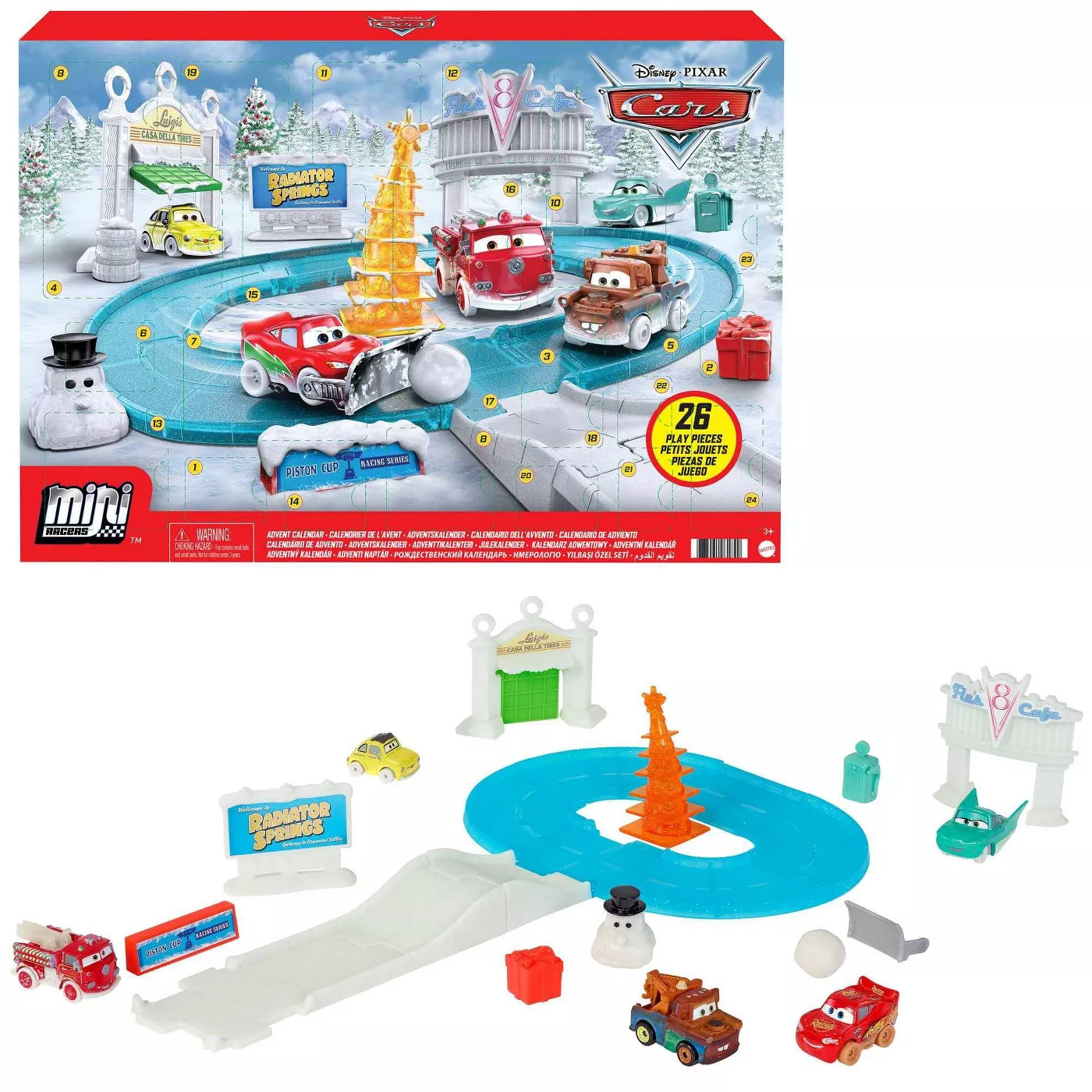 Buy Cars Mini Racers Advent Calendar at Mighty Ape Australia