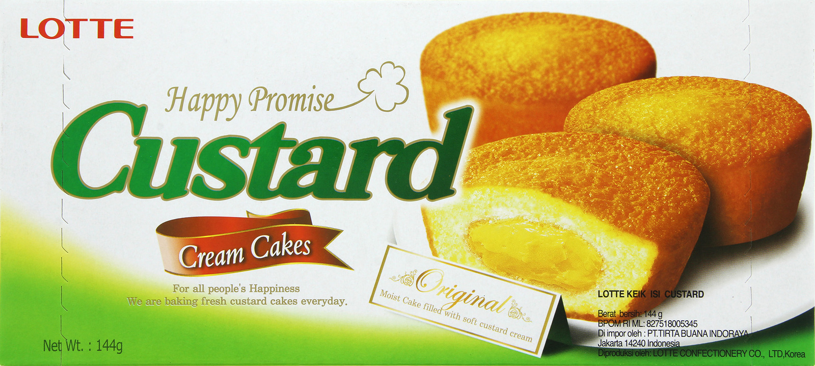 Lotte Custard Cream Cakes (6pk) image