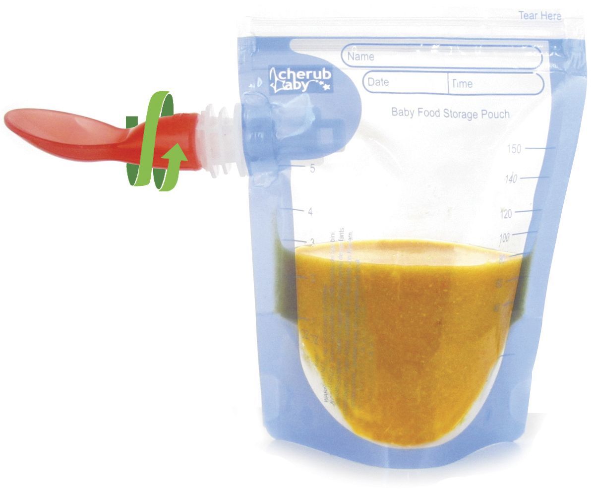 Buy Cherub Baby Food Storage Pouches (10 Pack) at Mighty Ape NZ