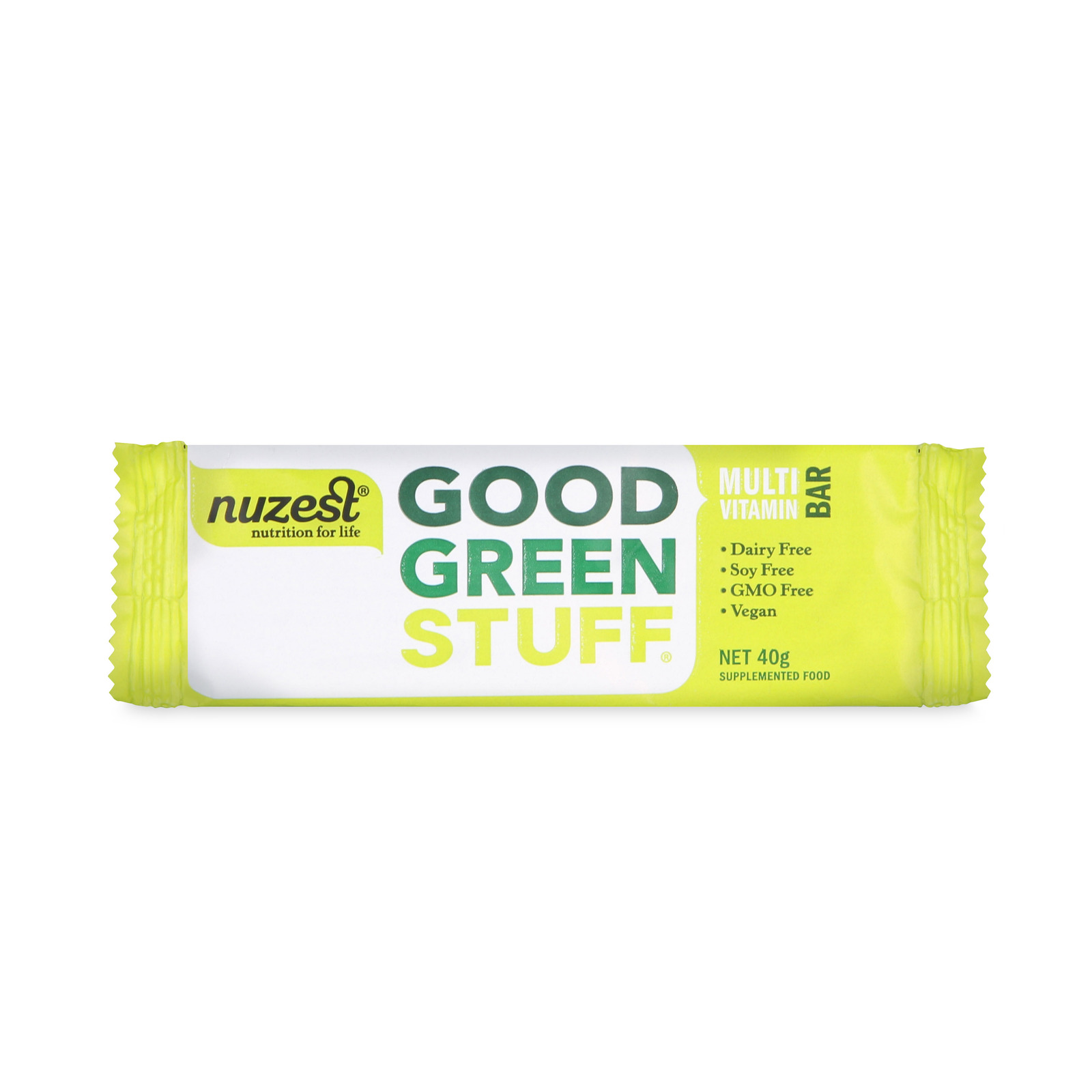 NuZest Good Green Stuff Bars - 12x40g image