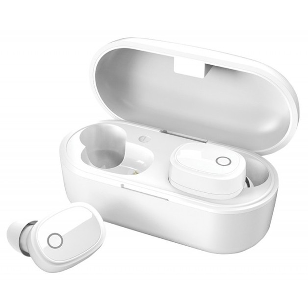 True Wireless Bluetooth 5.0 Earphones with Charging Case White at