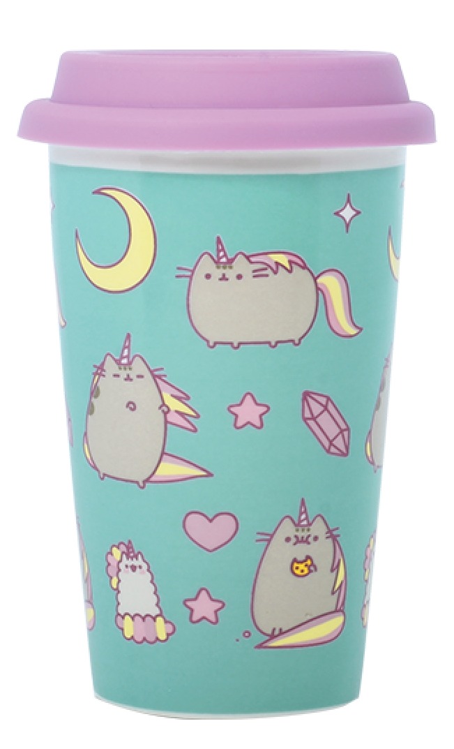 Pusheenicorn Pattern - Ceramic Travel Mug image