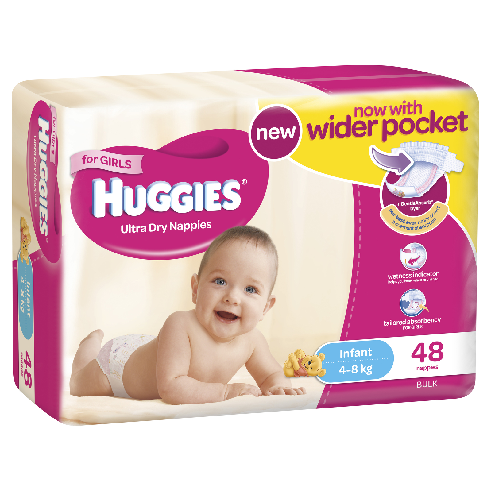 Buy Huggies Ultra Dry Nappies Bulk Infant Girl at Mighty Ape NZ