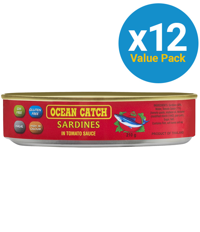 Oceancatch Sardines in Tomato Sauce 210g (12 Pack) image