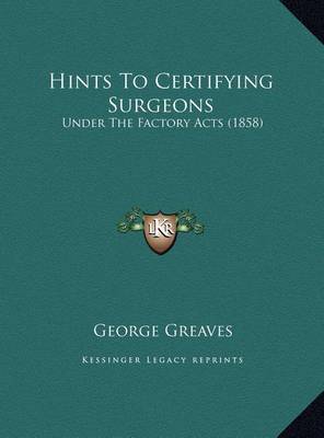 Hints to Certifying Surgeons image