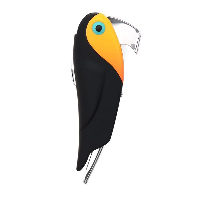 Bar Amigos: 3-in-1 Toucan Corkscrew Bottle Opener