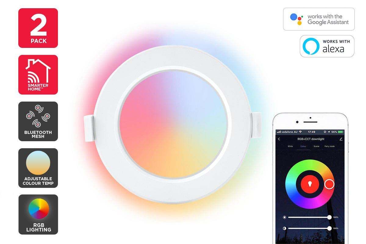 Kogan SmarterHome Smart LED Downlight (Colour & Whites, Bluetooth Mesh