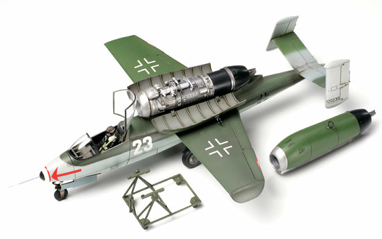 Tamiya 1/48 German Heinkel He162 A2 "Salamander" - Model Kit image