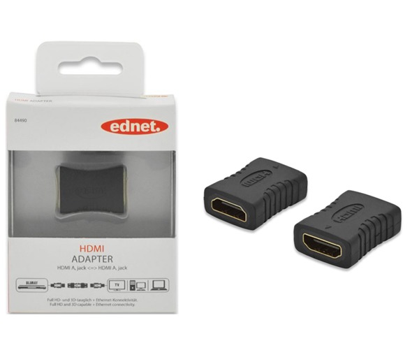 Ednet HDMI Type A (F) to HDMI Type A (F) Joiner Adapter image