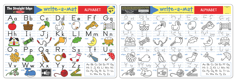 Melissa & Doug: Alphabet Write-a-Mat