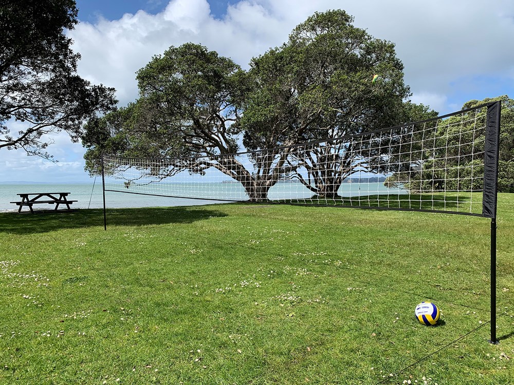 Buy Volleyball Adjustable Poles & Net Set with Court Marking Rope at