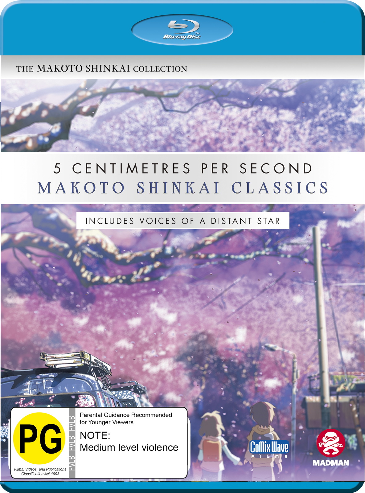 Makoto Shinkai Classics: 5 Centimetres Per Second / Voices Of A Distant Star on Blu-ray