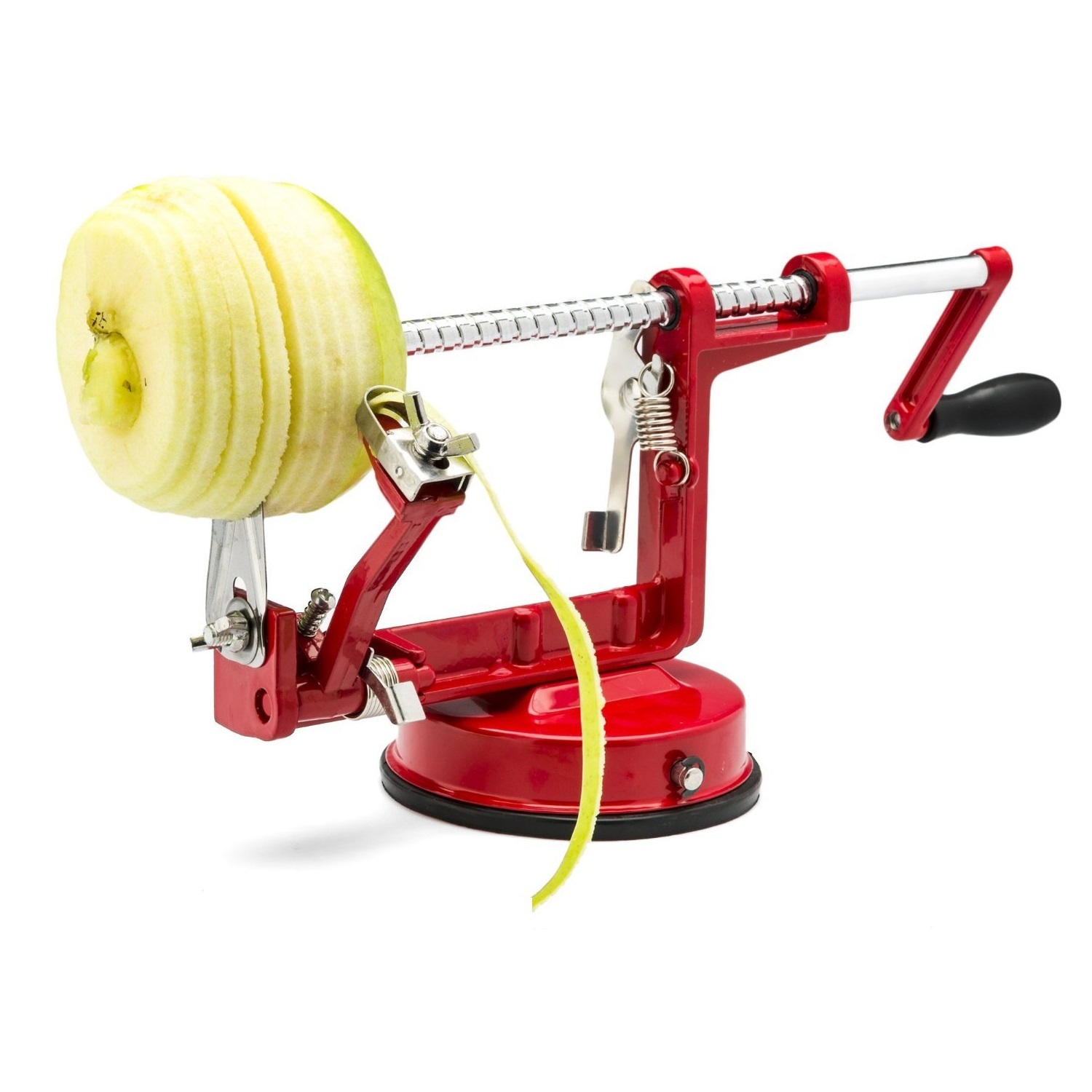 Appetito: Apple Peeler/Corer With Suction Base - Red image