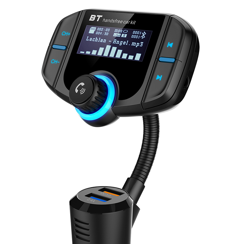 Ape Basics: Bluetooth FM Transmitter Car Charger With Built In Display image