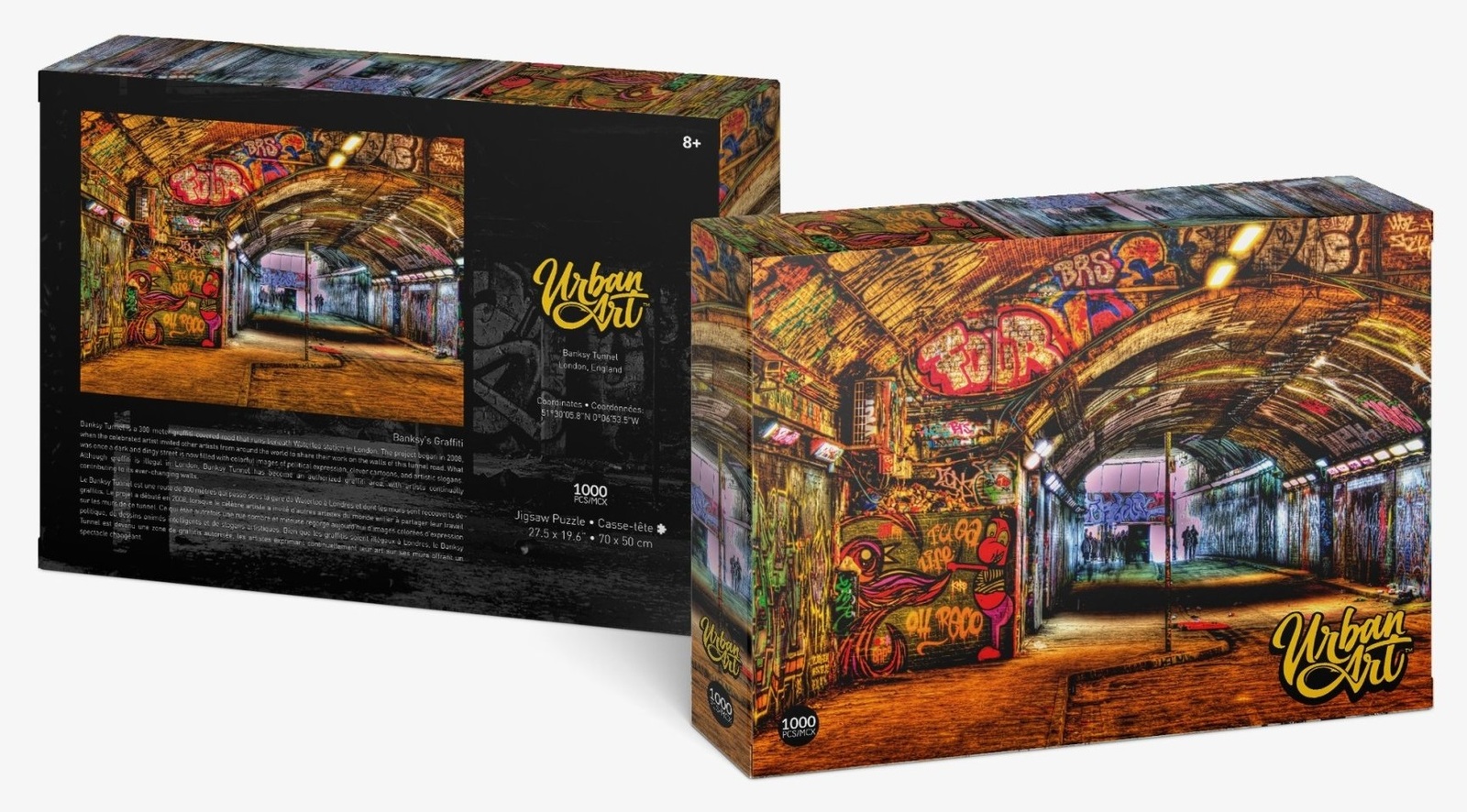 Urban Art Graffiti Jigsaw Puzzle Banksy Tunnel Board Game at
